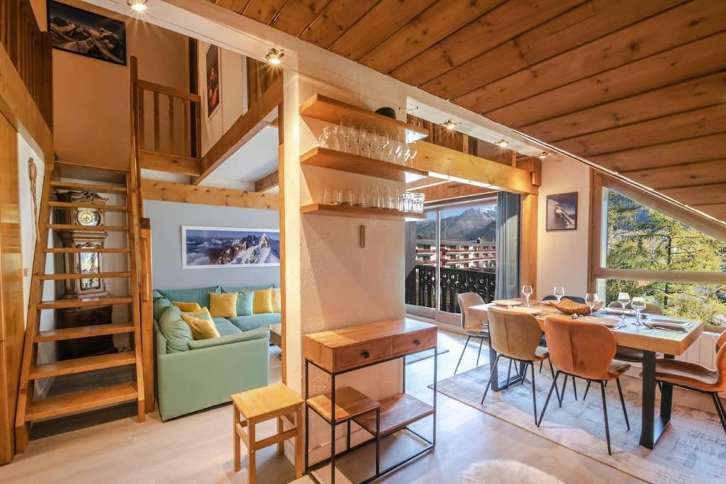 Bel Appartement Entier En Style Chalet A Chamonix Exterior foto